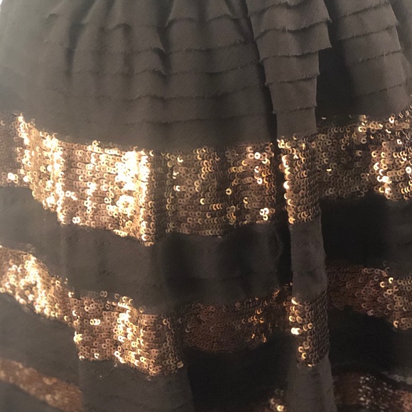 FREE PEOPLE small tiered sequin skirt - Picture 3 of 3